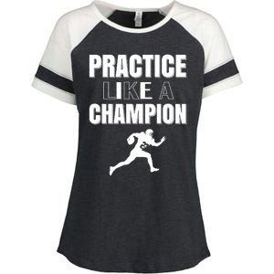 Practice Like A Champion Enza Ladies Jersey Colorblock Tee