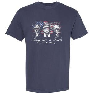 Party Like A Felon 1776 2024 President Garment-Dyed Heavyweight T-Shirt