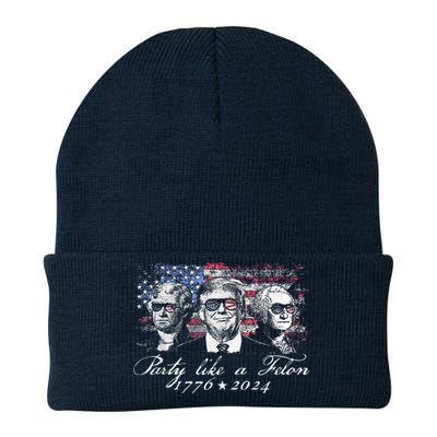 Party Like A Felon 1776 2024 President Knit Cap Winter Beanie