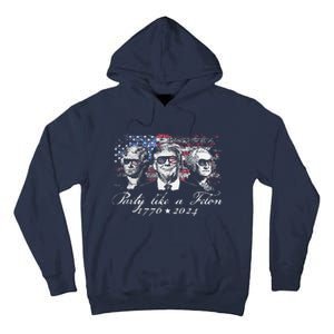 Party Like A Felon 1776 2024 President Tall Hoodie