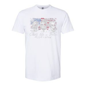 Party Like A Felon 1776 2024 President Softstyle CVC T-Shirt