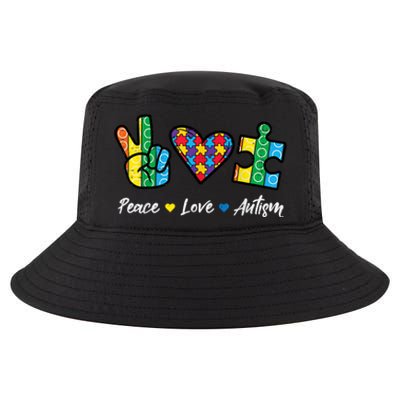 Peace Love Autism Puzzle Awareness Autistic Cool Comfort Performance Bucket Hat