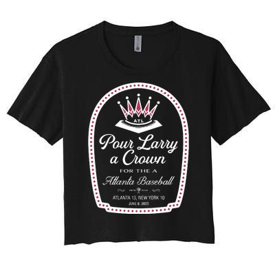 Pour Larry A Crown Women's Crop Top Tee