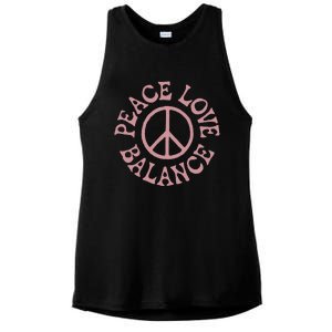 Peace Love And Balance Ladies PosiCharge Tri-Blend Wicking Tank