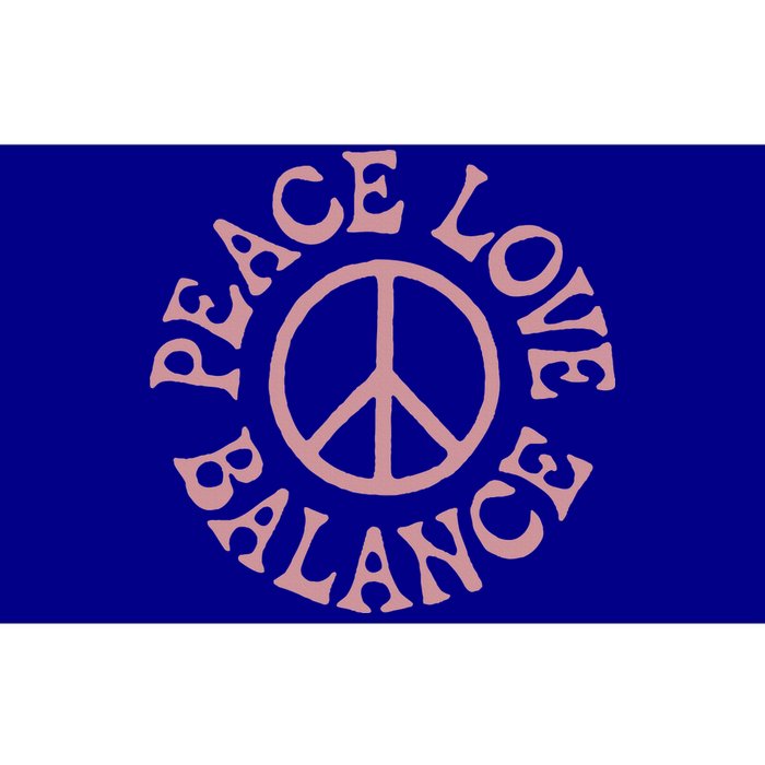 Peace Love And Balance Bumper Sticker