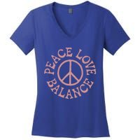 Peace Love And Balance Women's V-Neck T-Shirt