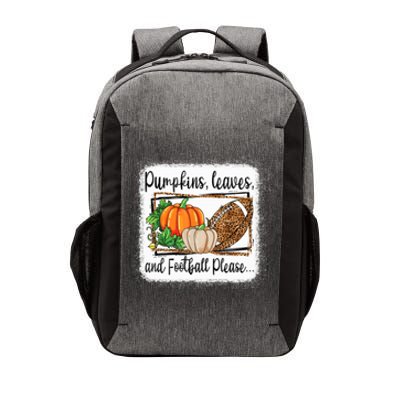 Pumpkin Leaves And Football Please Leopard Fall Vibes Gift Vector Backpack