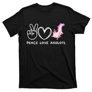 Peace Love Axolotl Retro Axolotl Lover T-Shirt