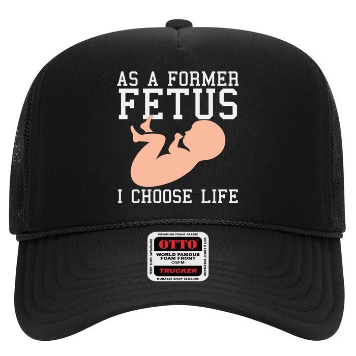 Pro Life Anti Abortion Christian High Crown Mesh Back Trucker Hat