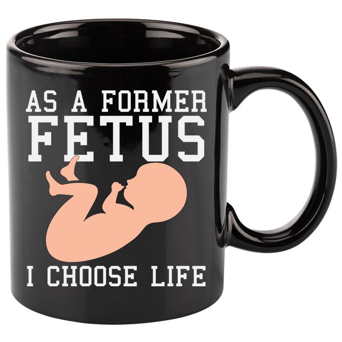 Pro Life Anti Abortion Christian 11oz C Handle Ceramic Mug