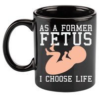 Pro Life Anti Abortion Christian 11oz C Handle Ceramic Mug
