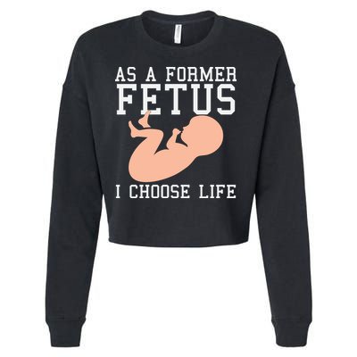 Pro Life Anti Abortion Christian Cropped Pullover Crew