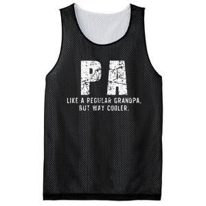 Pa Like A Grandpa But Way Cooler Only Much Fathers Day Mesh Reversible Basketball Jersey Tank