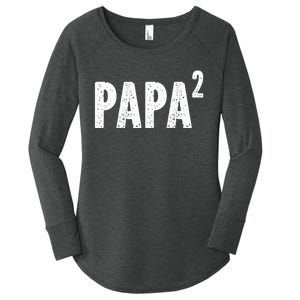 Papa Like A Grandpa But Way Cooler Only Much Fathers Day Women's Perfect Tri Tunic Long Sleeve Shirt