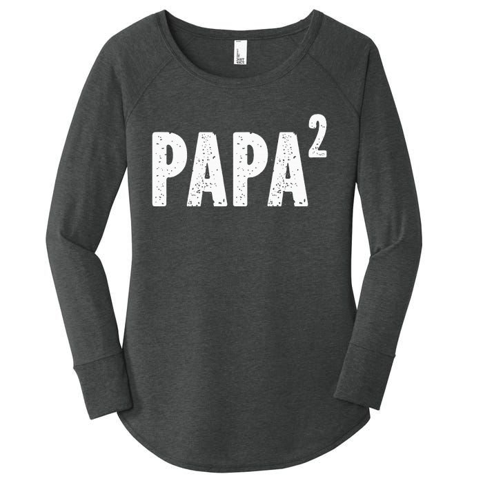 Papa Like A Grandpa But Way Cooler Only Much Fathers Day Women's Perfect Tri Tunic Long Sleeve Shirt