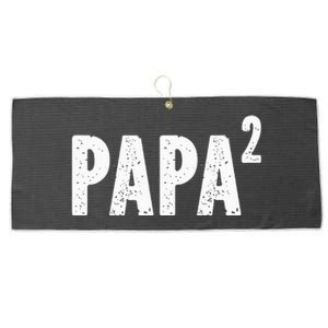 Papa Like A Grandpa But Way Cooler Only Much Fathers Day Large Microfiber Waffle Golf Towel