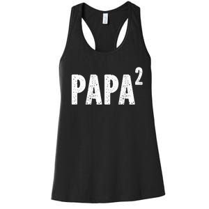 Papa Like A Grandpa But Way Cooler Only Much Fathers Day Women's Racerback Tank