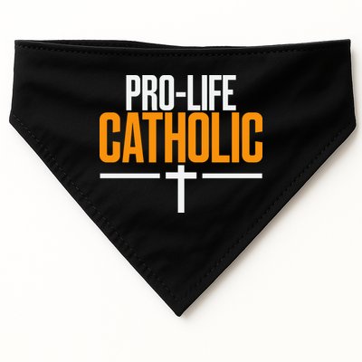 Pro Life Anti Abortion Catholic USA-Made Doggie Bandana