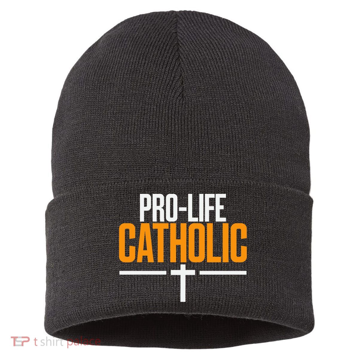 Pro Life Anti Abortion Catholic Sustainable Knit Beanie