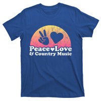 Peace Love And Country Music Funny Gift T-Shirt