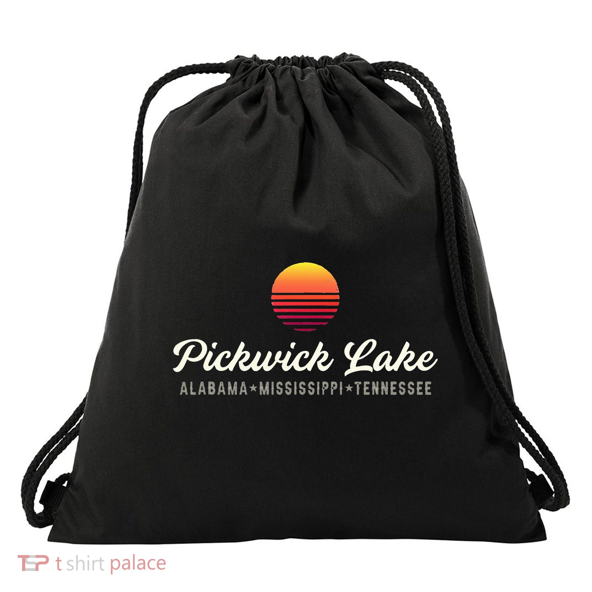Pickwick Lake Alabama Mississippi Tennessee Bass Fishing Drawstring Bag