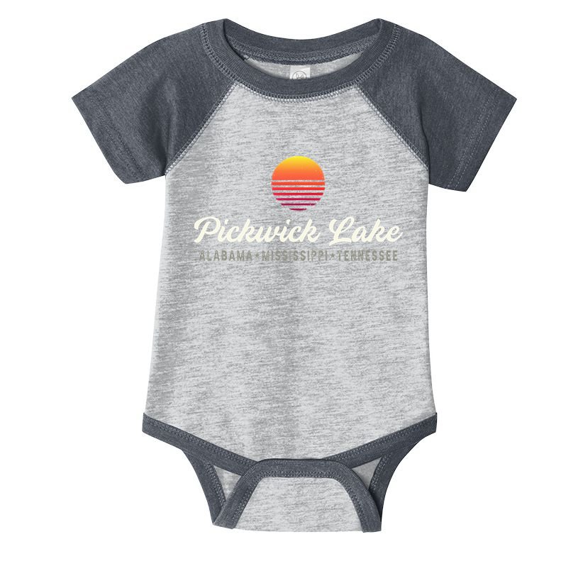 Pickwick Lake Alabama Mississippi Tennessee Bass Fishing Infant Baby Jersey Bodysuit