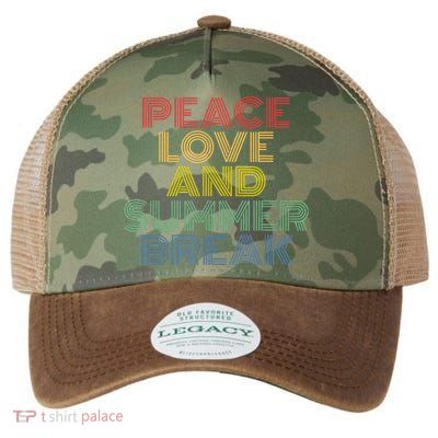 Peace Love And Summer Break Summer Lover Legacy Tie Dye Trucker Hat