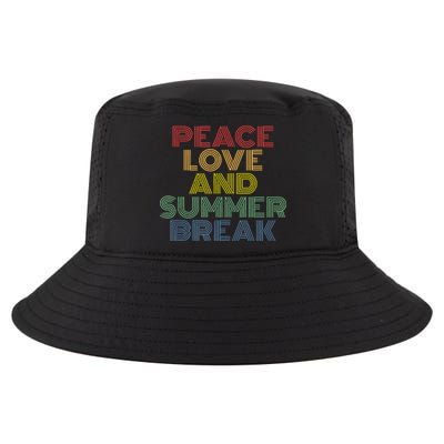 Peace Love And Summer Break Summer Lover Cool Comfort Performance Bucket Hat