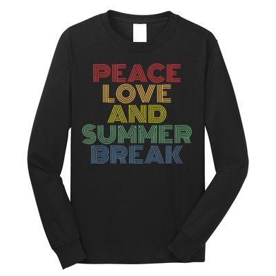 Peace Love And Summer Break Summer Lover Long Sleeve Shirt