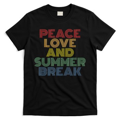 Peace Love And Summer Break Summer Lover T-Shirt