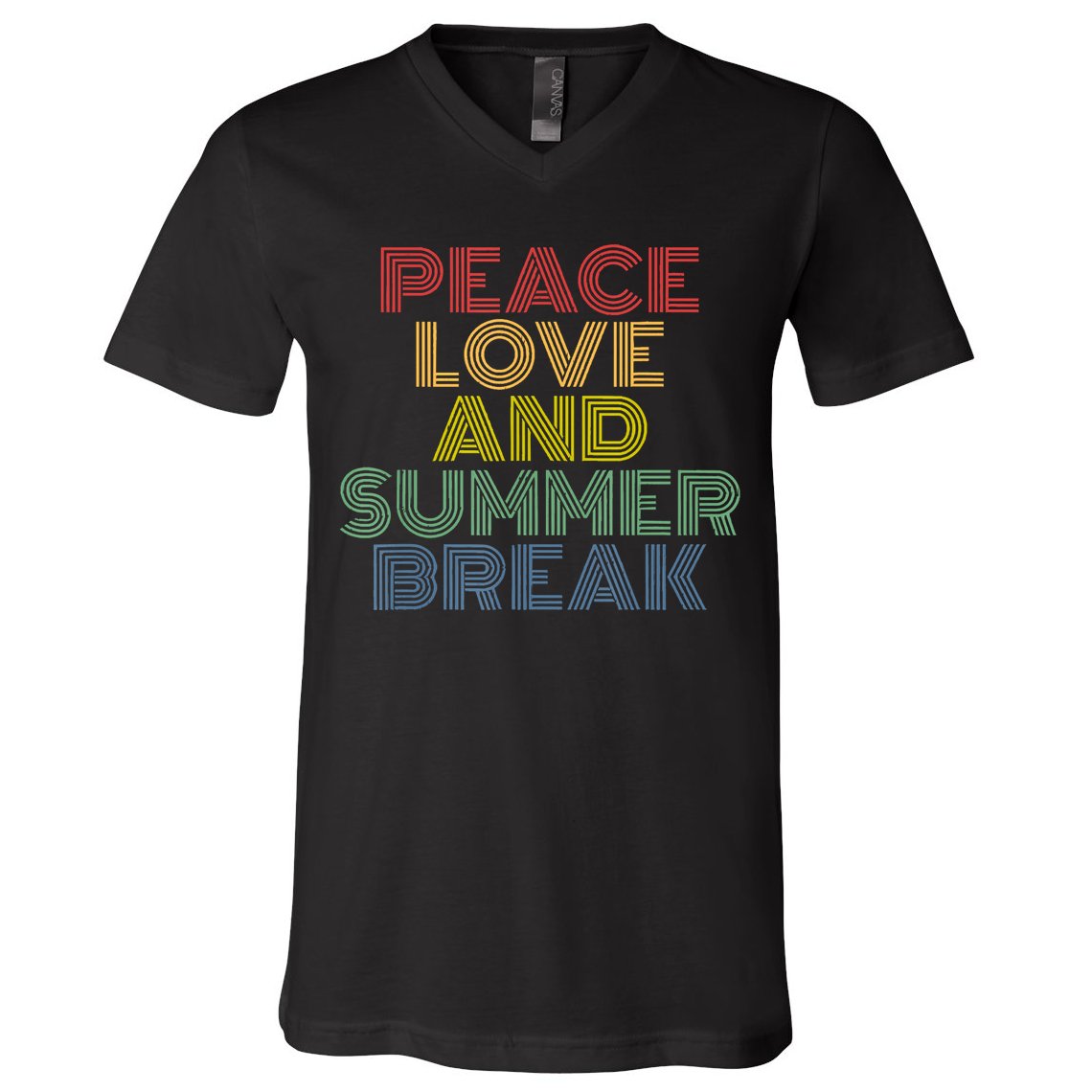Peace Love And Summer Break Summer Lover V-Neck T-Shirt