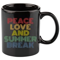 Peace Love And Summer Break Summer Lover 11oz C Handle Ceramic Mug