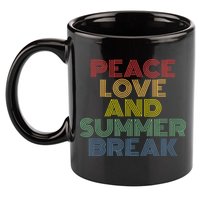 Peace Love And Summer Break Summer Lover 11oz C Handle Ceramic Mug