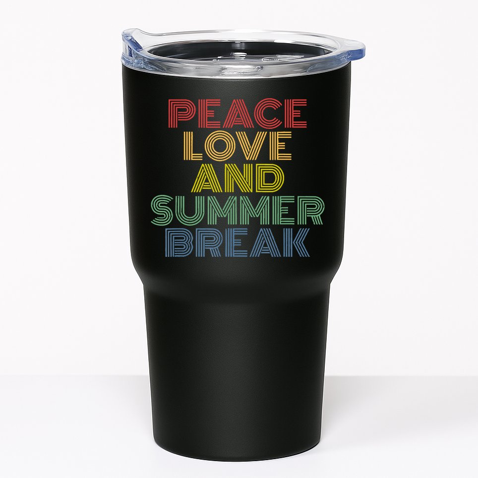 Peace Love And Summer Break Summer Lover Tumbler