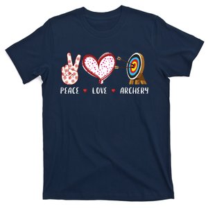 Peace Love Archery Target Gifts Men Women Archers T-Shirt