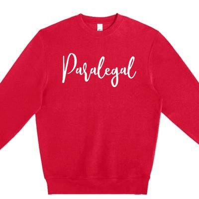 Paralegal Legal Assistant Premium Crewneck Sweatshirt