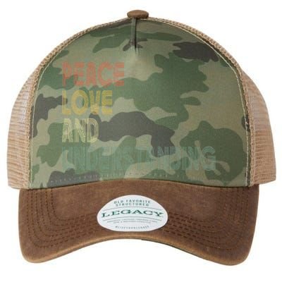 Peace Love And Understanding Inspirational Legacy Tie Dye Trucker Hat