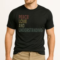 Peace Love And Understanding Inspirational Cooling Performance Crew T-Shirt