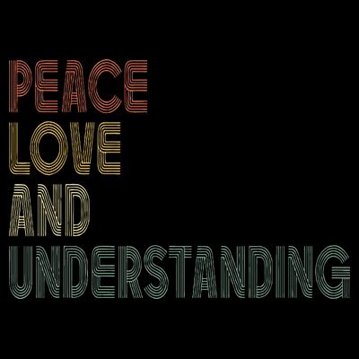 Peace Love And Understanding Inspirational T-Shirt