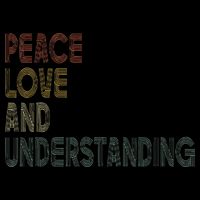 Peace Love And Understanding Inspirational Sustainable Bucket Hat