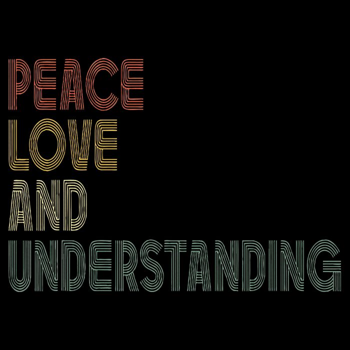 Peace Love And Understanding Inspirational Sustainable Bucket Hat