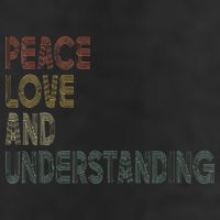 Peace Love And Understanding Inspirational Adult Drive Performance Visor
