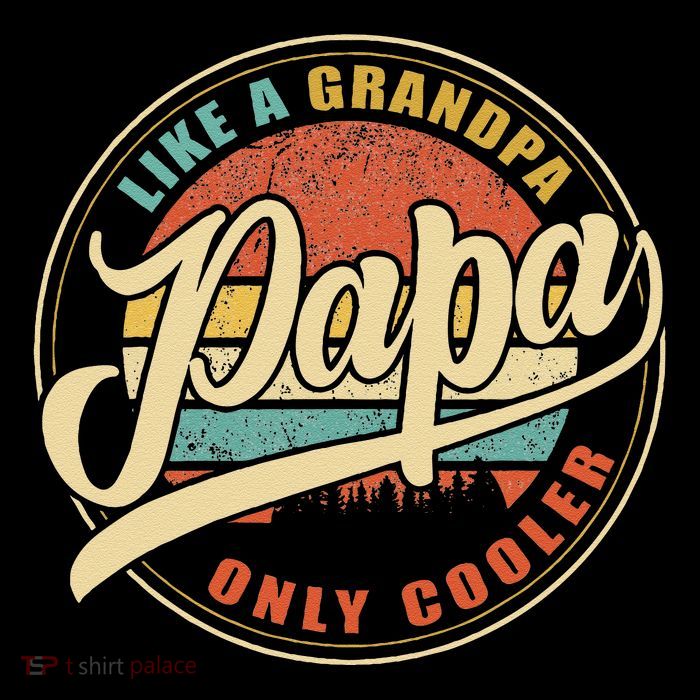 Papa Like A Grandpa Only Cooler Funny Dad Papa Definition Gift Women's Knotted Racerback Tank