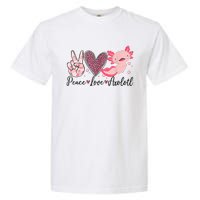 Peace Love Axolotl Heart Leopard Gift Nager Garment-Dyed Heavyweight T-Shirt