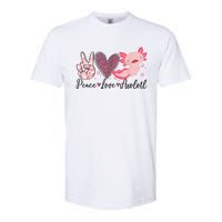 Peace Love Axolotl Heart Leopard Gift Nager Softstyle CVC T-Shirt