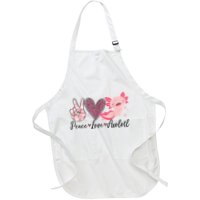 Peace Love Axolotl Heart Leopard Gift Nager Apron