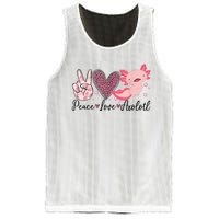 Peace Love Axolotl Heart Leopard Gift Nager Mesh Reversible Basketball Jersey Tank