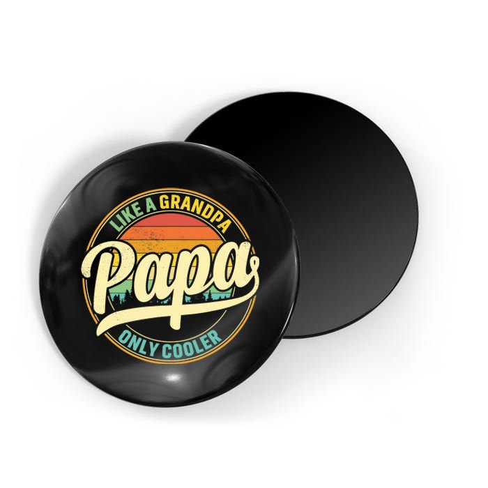 PAPA like a Grandpa ONLY COOLER Father's Day Papa Definition Magnet