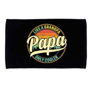 PAPA like a Grandpa ONLY COOLER Father's Day Papa Definition Microfiber Hand Towel