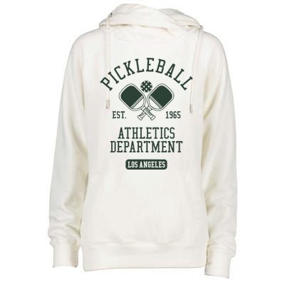 Pickleball Los Angeles Athletics Department Est 1965 Sports Womens Funnel Neck Pullover Hood